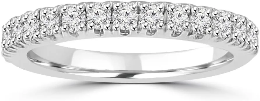 0.80 ct Ladies Round Cut Diamond Wedding Band Ring in Platinum