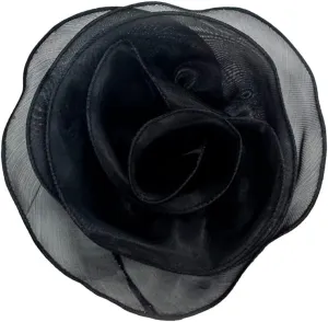 10inch Extra Large Flower Brooch Pin for Women Fashion Dainty Organza Satin Fabric Big Camellia Brooches Lapel Pins Wedding Dance Party Dress Accessories Exaggerated Jewelry Gift