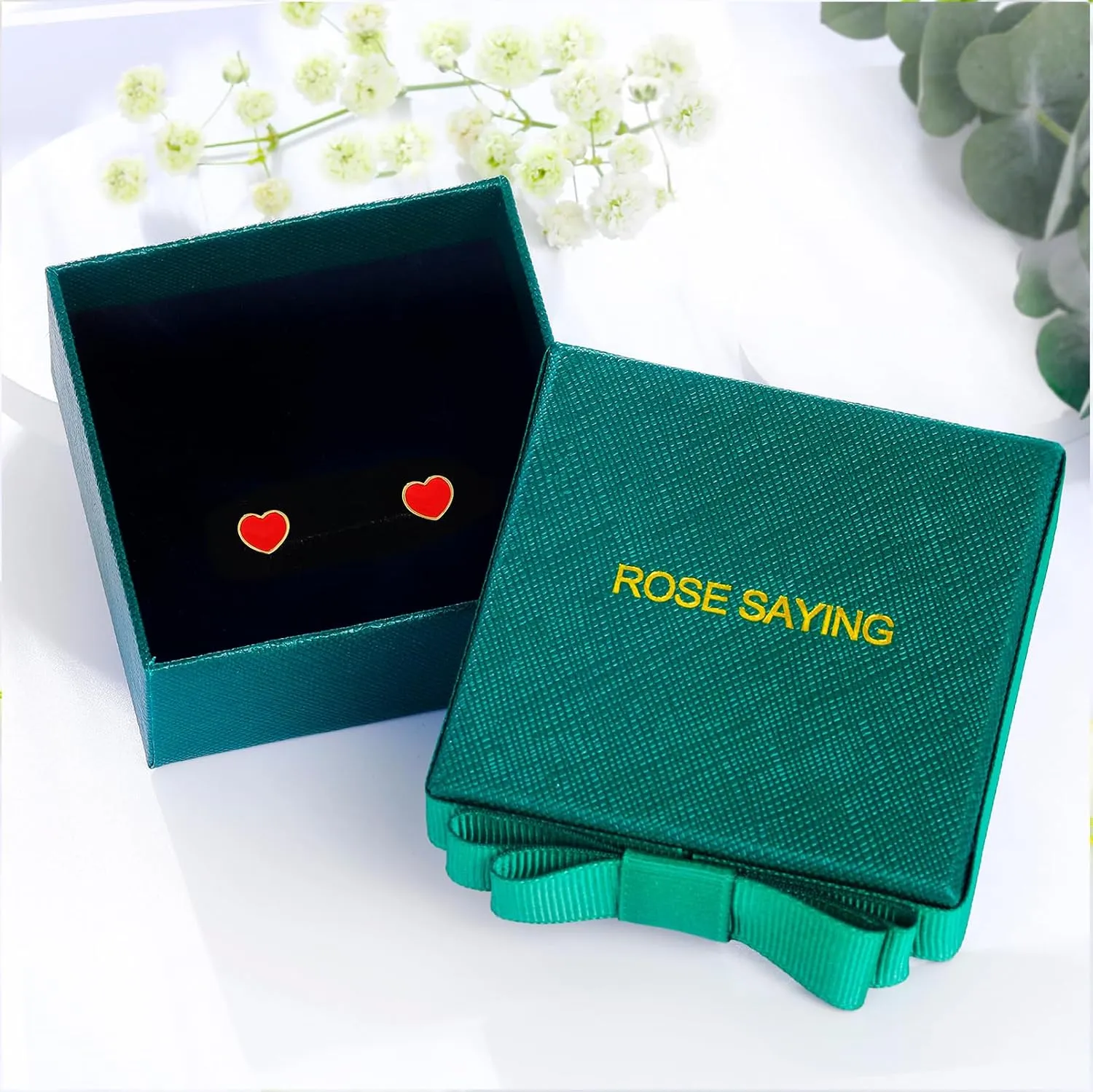 18K Gold Plated Solid 925 Sterling Silver Stud Earrings for Women, Hypoallergenic Dainty Stud Earrings