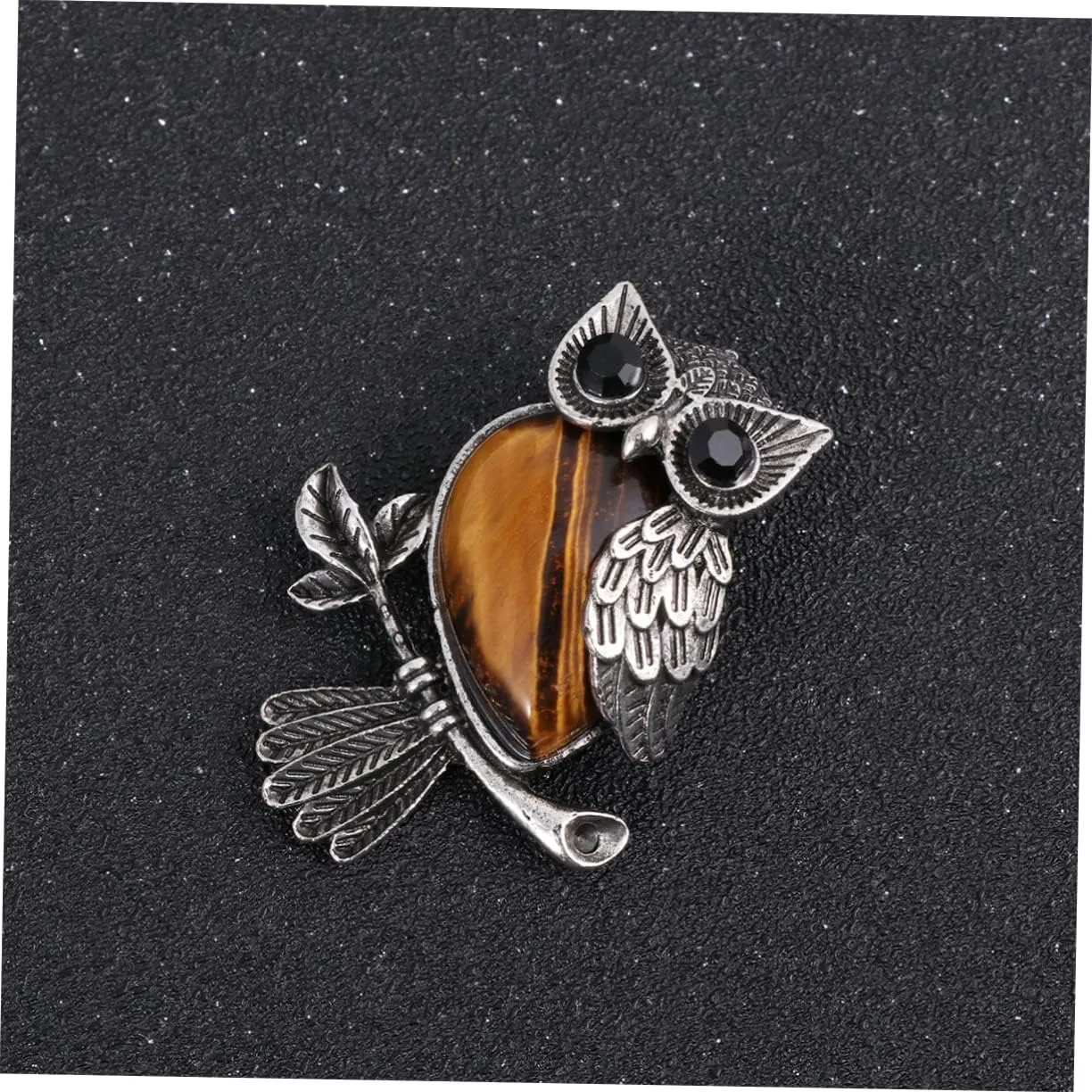 1pc Coat Brooch Pin Rhinestone Hat Collar Lapel Rhinestone Brooch Pin Owl Brooch Trendy Accessories