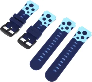 2 Pieces Boys and Girls Watch Straps Silicone Wrist Belt Comfortable Breathable Easy to Install/remove Stylish for Boys Girls 20mm