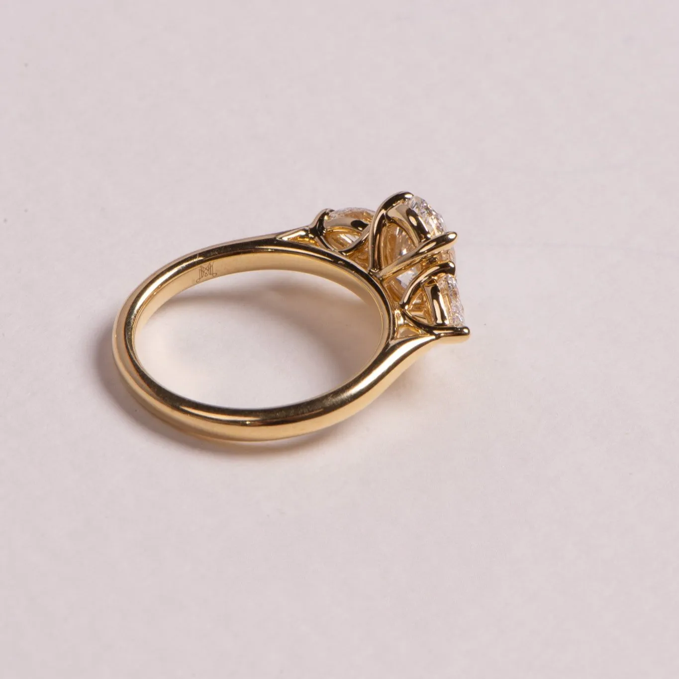 2.30ct Isla | Oval Cut Diamond Three Stone Engagement Ring | R2W