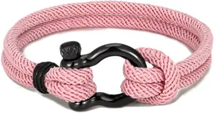 2pc Blue Friendship Bracelet Lucky Amulet Knot Bracelet Men Women Braided Bracelets Gifts Wrist Adjustable Chain Woven Thread String for Friend and Couple(Pink,21cm-2pcs)