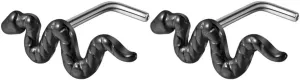 2Pcs 20G Snake L-Shaped Nose Rings Studs G23 Titanium Nose Studs Nose Piercing Jewelry Halloween Piercings for Women Men
