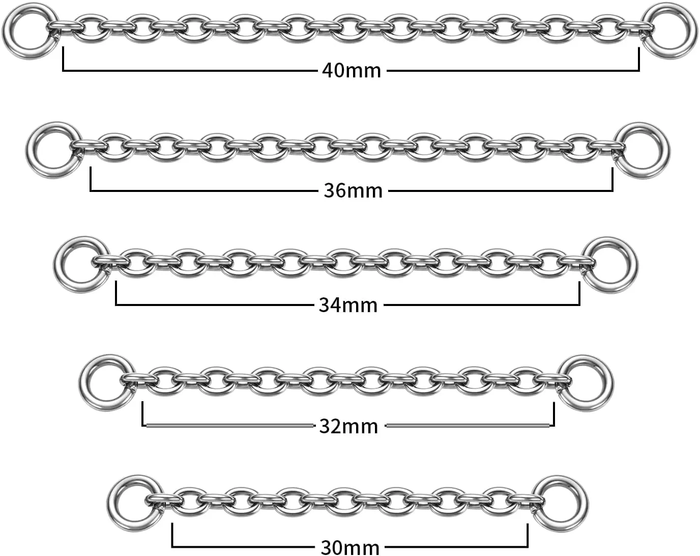2pcs Nose Chain G23 Titanium Piercing Across Nose Piercing Jewelry Nostril Chain Bridge Conch Helix Facial Piercing Jewelry
