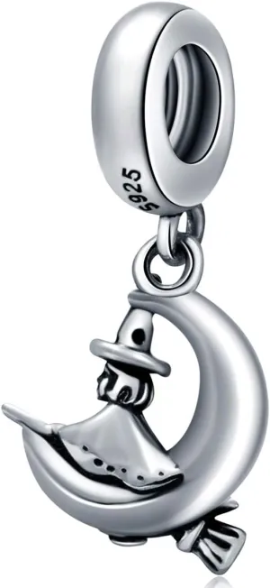925 Sterling Silver Mask, Owl, Witch Beads Suitable for European Bracelet, Gifts for Women/Men