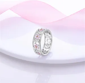 925 Sterling Silver Ring Moon Star Ring as Gifts for Women Colorful Cubic Zirconia Crown Ring Stackable Vintage Set Size 6-9
