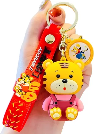 Adorable Kawaii Keychain Set - Cute Cartoon Keychains and Accessories Keychain Accessories Charms