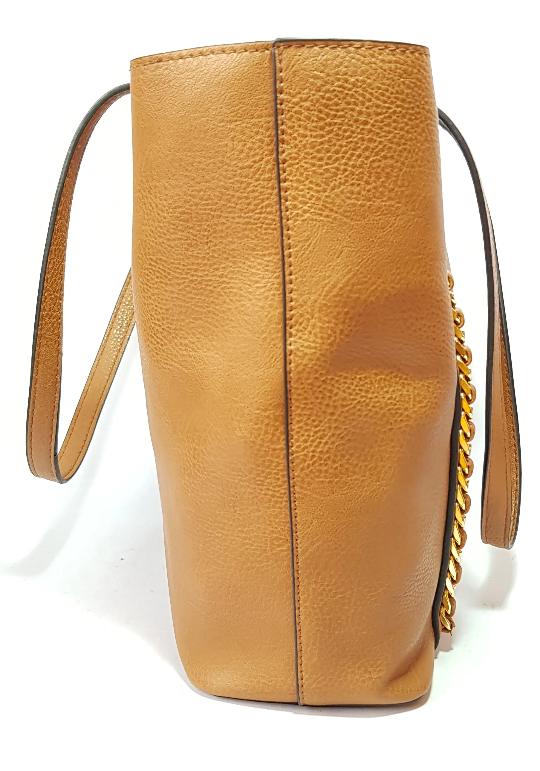 ALDO Tan with Gold Chains Shoulder Bag | Gently Used |