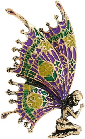 Angel's Prayer Brooch Butterfly Corsage Colorful Enamel Pins for Women