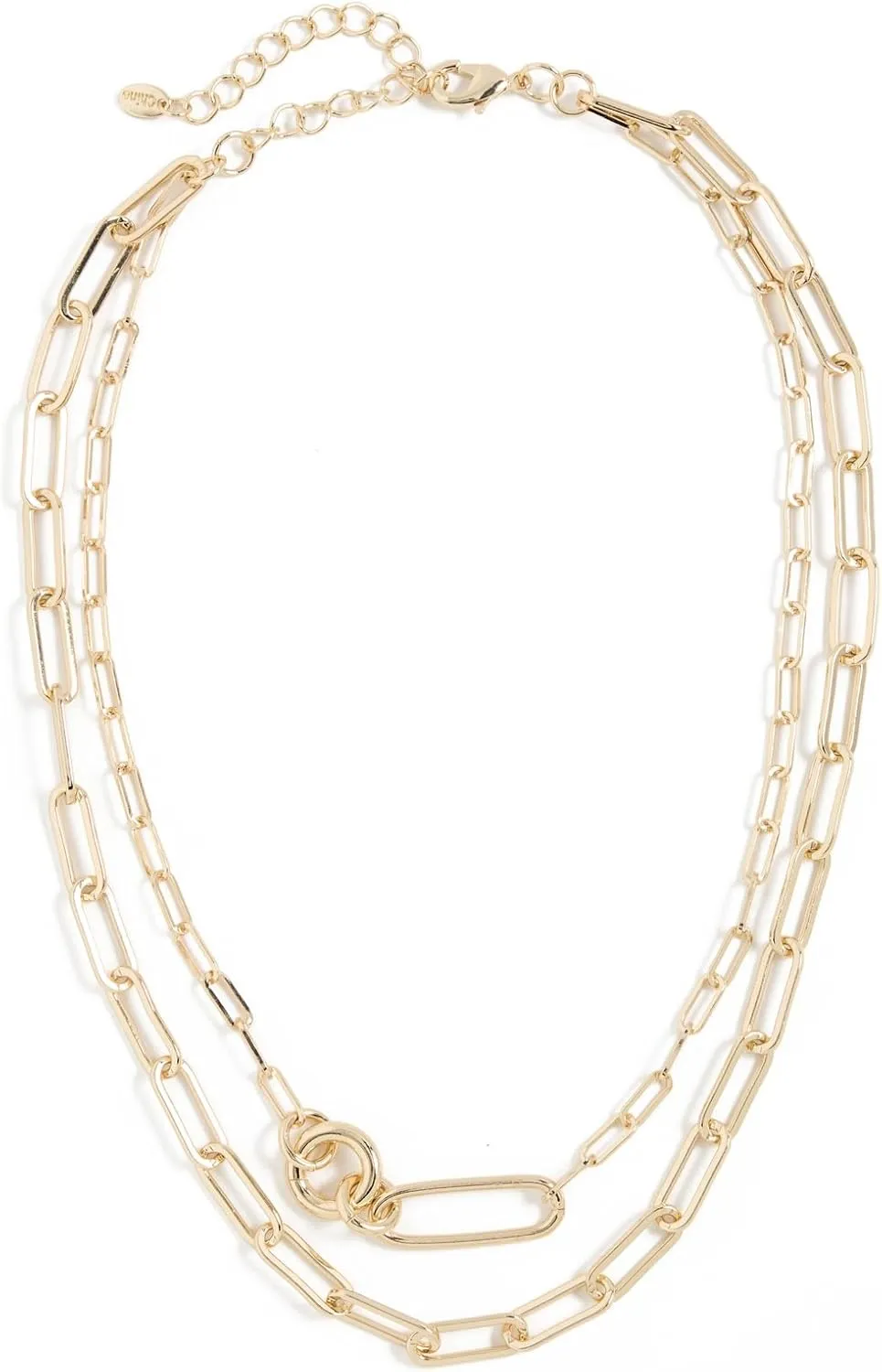 Argento Vivo Women's Link with Elongated Toggle Layer Necklace