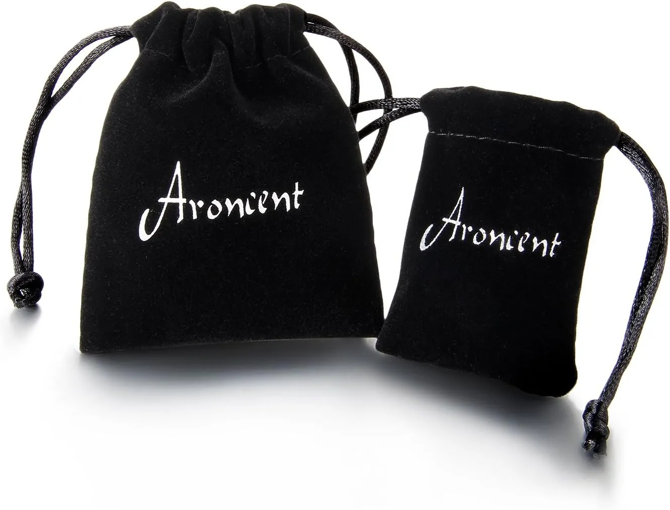Aroncent Magnetic Earrings for Men Stainless Steel No Piercing Clip on Earrings Black Stud Earrings Fake Gauges Earrings Set