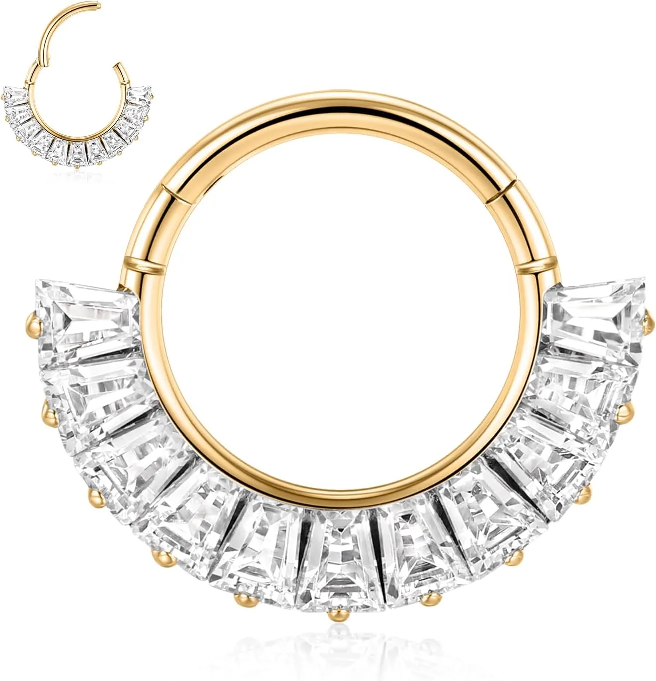 AROWRO Septum Jewelry 16G 316L Surgical Steel Septum Ring Nose Rings Hoops for Men Women Septum Piercing Jewelry Daith Earring Cartilage Tragus Rook Ear Lobe Piercing Jewerly