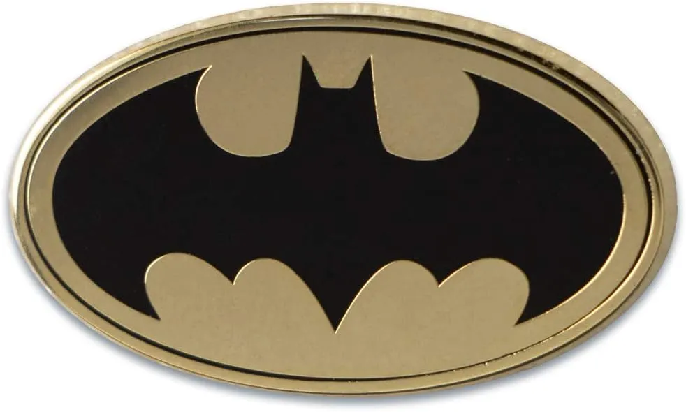 Ata-Boy DC Comics Oval Batman Logo 1" Full Color Enamel Pin