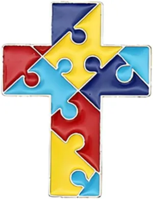 Autism Awareness Lapel Pin for Women Enamel Multi Color Autism Puzzle Piece Brooches Pins Pins Autism Awareness Accessories for Clothing, Shirts and Jackets