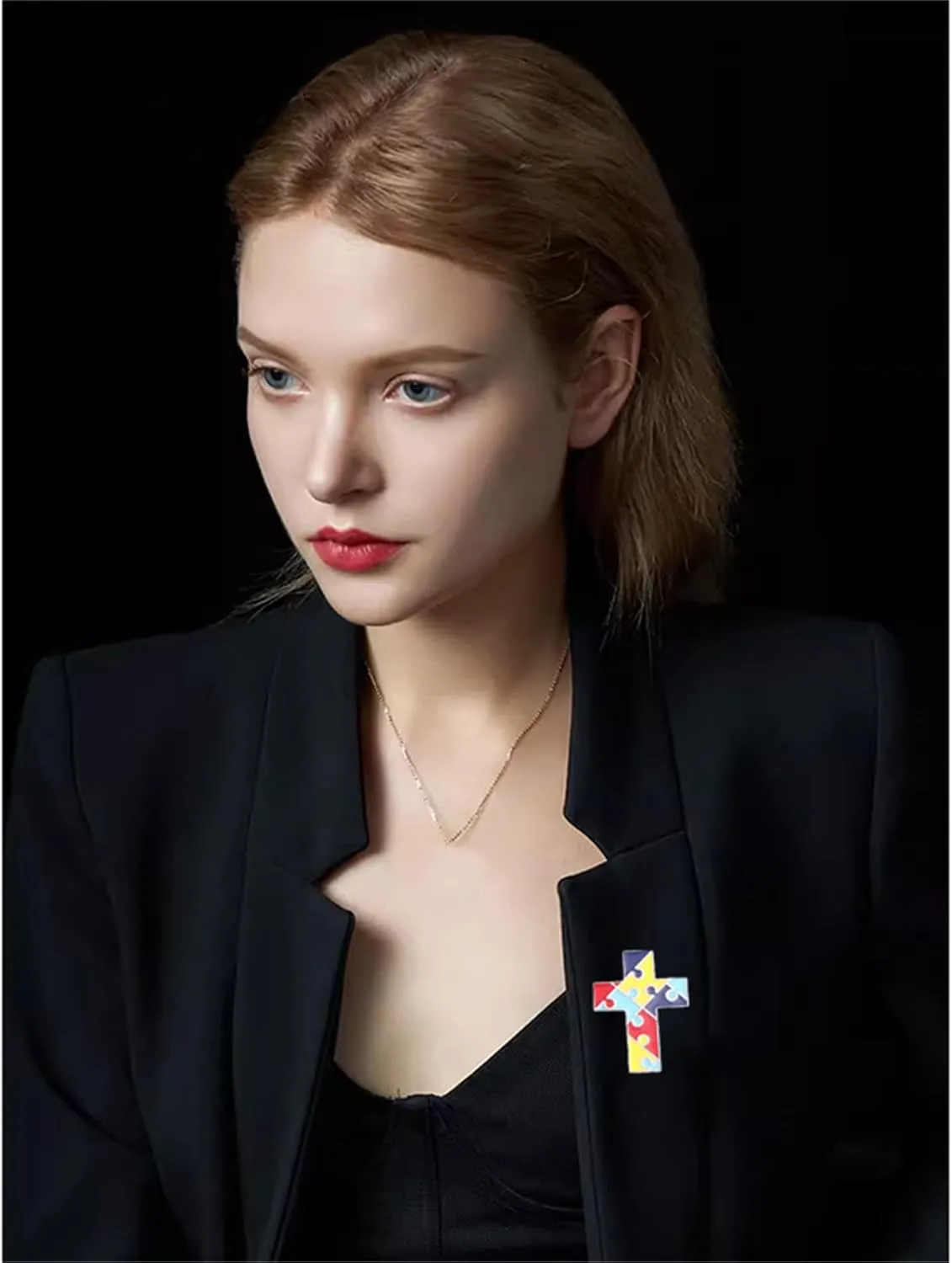Autism Awareness Lapel Pin for Women Enamel Multi Color Autism Puzzle Piece Brooches Pins Pins Autism Awareness Accessories for Clothing, Shirts and Jackets