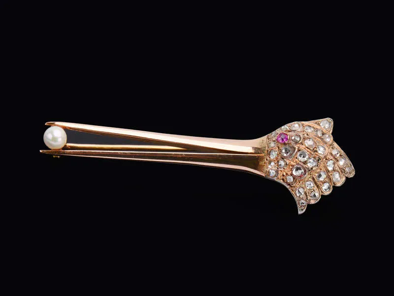 Avian Inspiration - Diamond Bird Brooch
