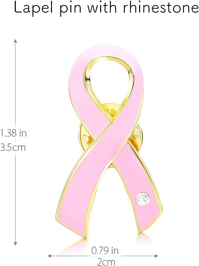 AWARENESS RIBBON Lapel Pin Rhinestone