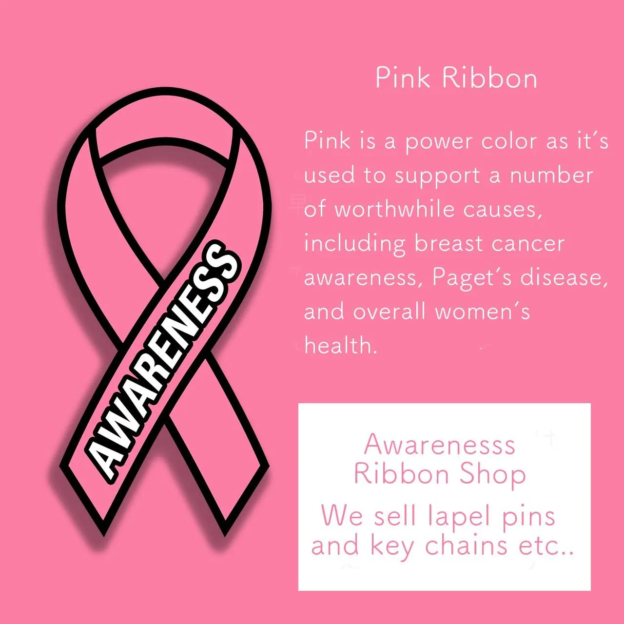 AWARENESS RIBBON Lapel Pin Rhinestone