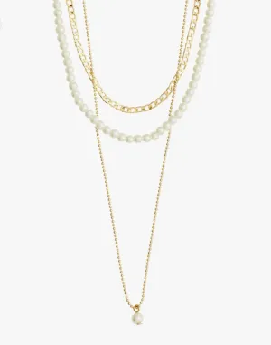 BAKER GOLD PLATED 3 IN 1 NECKLACE SET