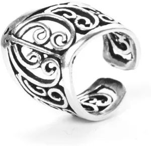 Bali Style Sterling Silver Ear Cuff - Gifts for Mom