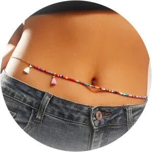 Beaded Waist Chain for Women Western Boho Waist Body Chain Summer Beach Beaded Belly Chain Body Chain Jewelry for Women Girls