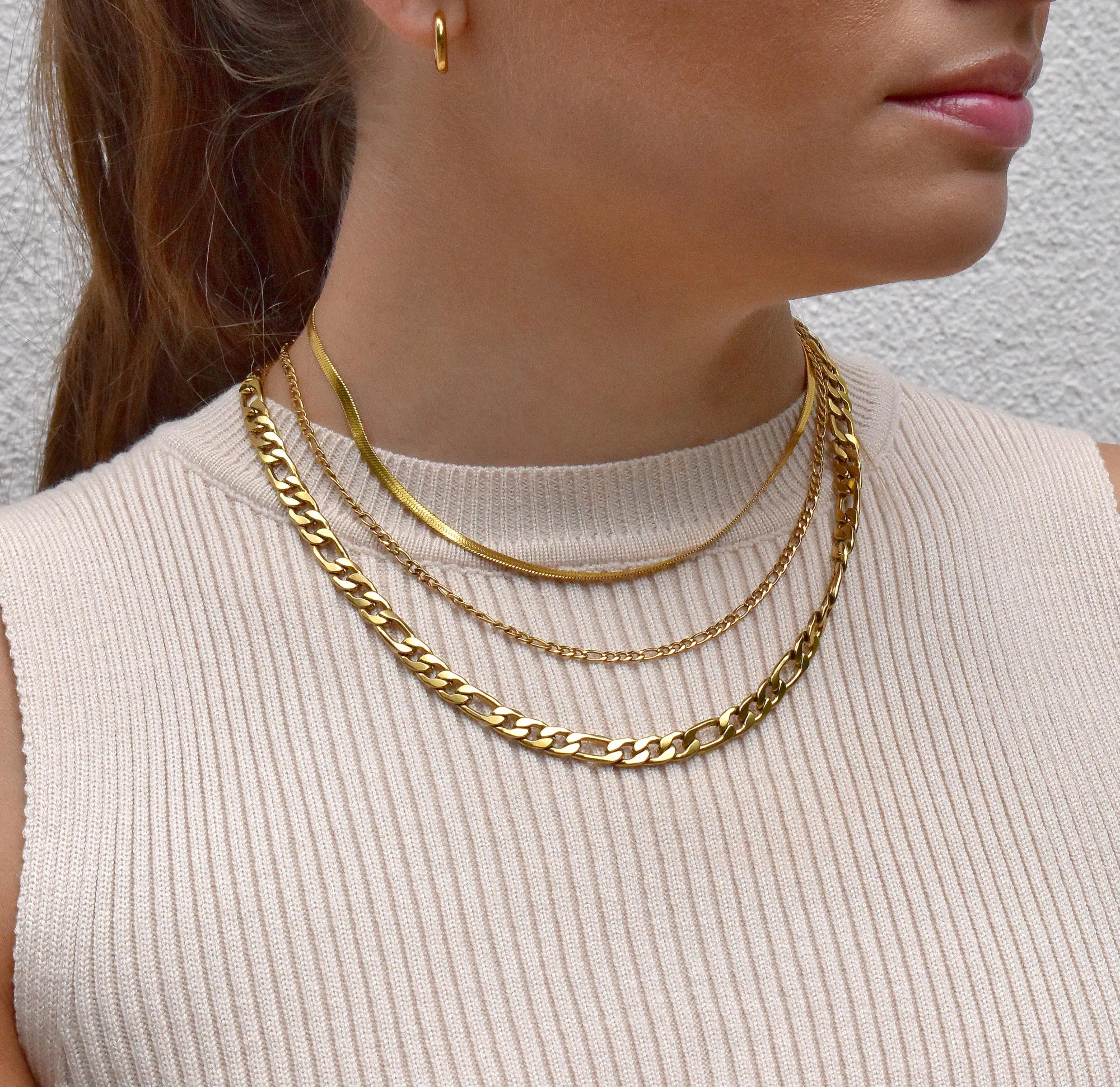 BECCA GOLD SNAKE CHAIN NECKLACE