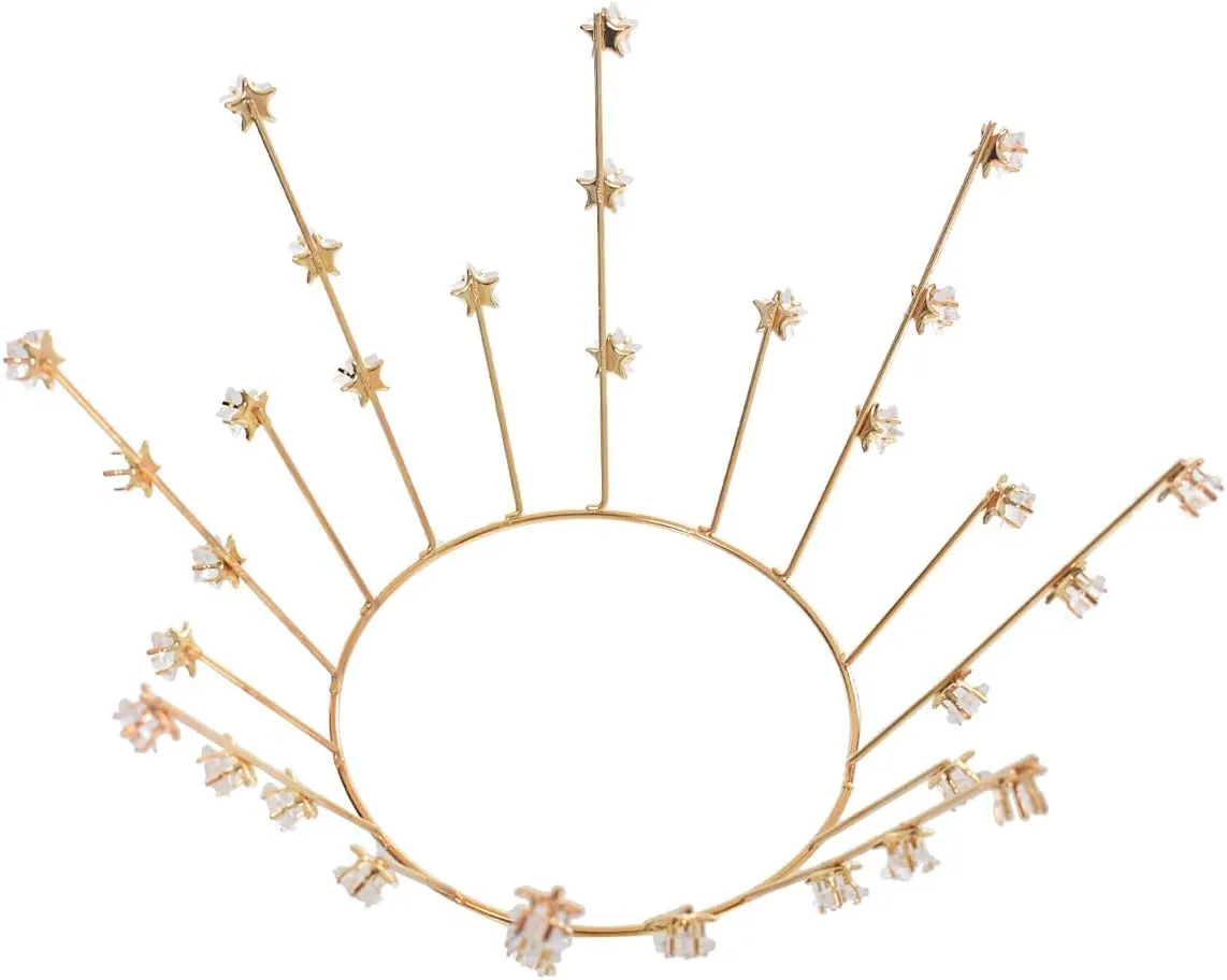 BLESSUME Halo Crown Mary Goddess Headband Women's Halloween Costume Goddess Headpiece