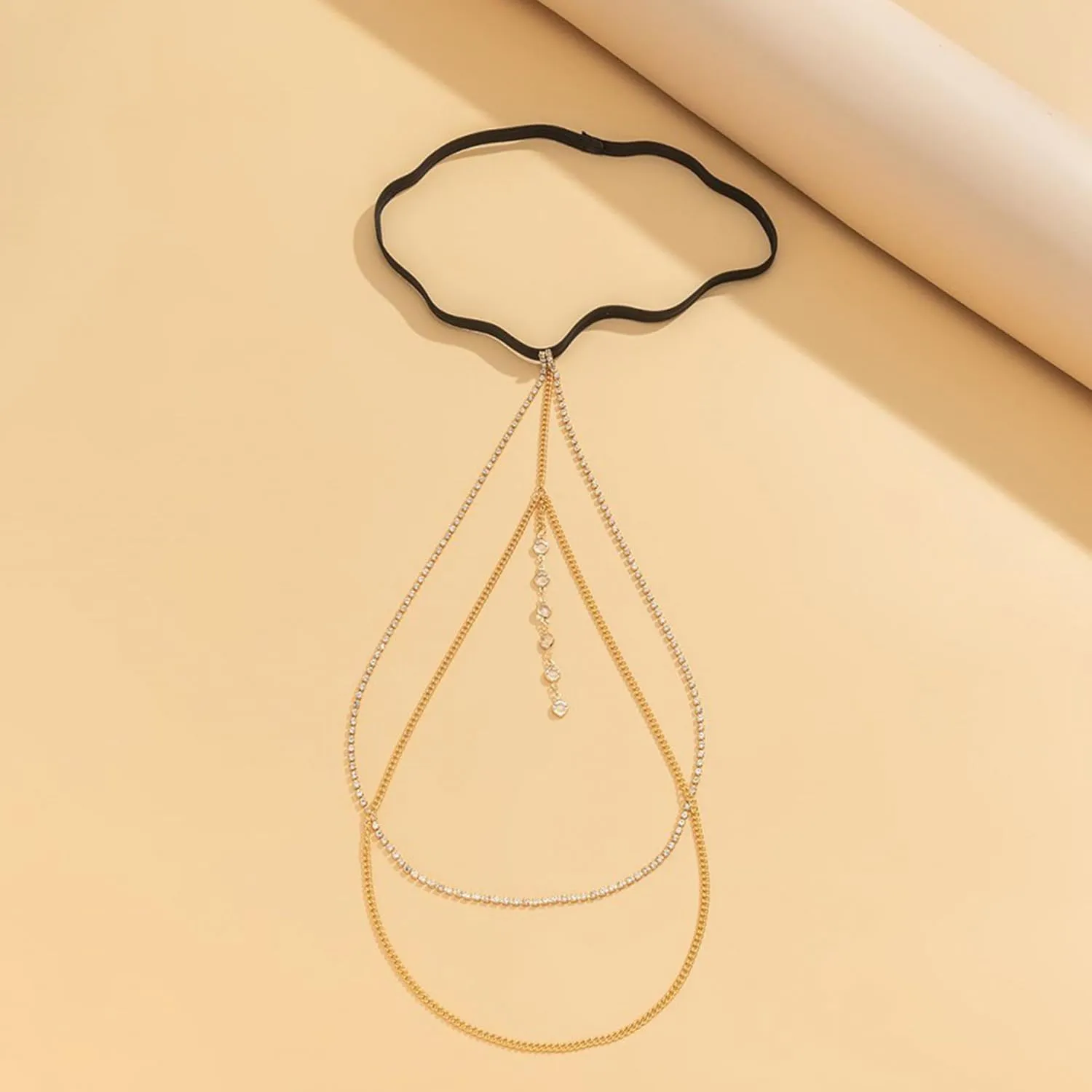 Body Chain Jewelry for Women Gold Body Chain Snake Thigh Chain Rhinestone Leg Chain Jewelry Thigh Harness Garters Summer Dresses Vacation Accessories