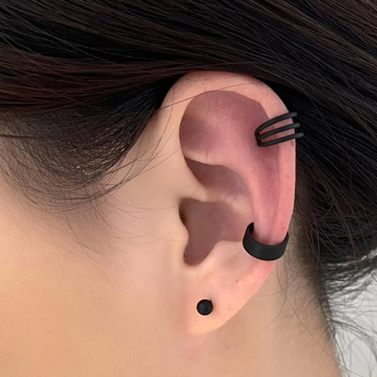 Boho Conch Ear Cuffs Hoop Earrings Stud Gold No Piercing Cartilage Clip Earrings Fake Helix Crawler Climber Cuffs Wrap Earrings Statement Cuffs Earrings Jewelry for Women and Girls(Gold)