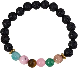 Boho Handmad Natural Lava Chakra Healing Energy Stone Bead Bracelets for Girl Boy Teen Women Men Friend Jewelry Birthday Gifts Spiritual Bracelet