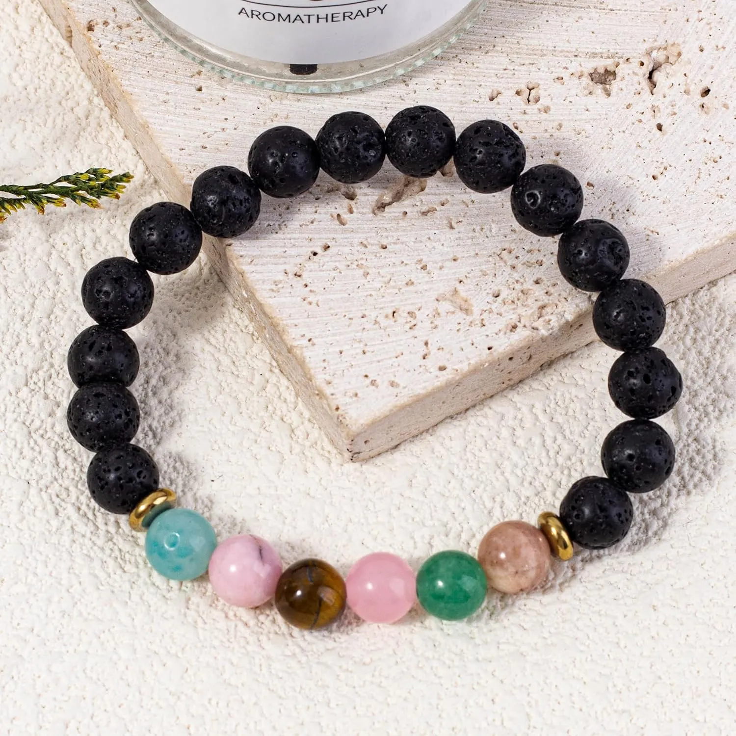 Boho Handmad Natural Lava Chakra Healing Energy Stone Bead Bracelets for Girl Boy Teen Women Men Friend Jewelry Birthday Gifts Spiritual Bracelet