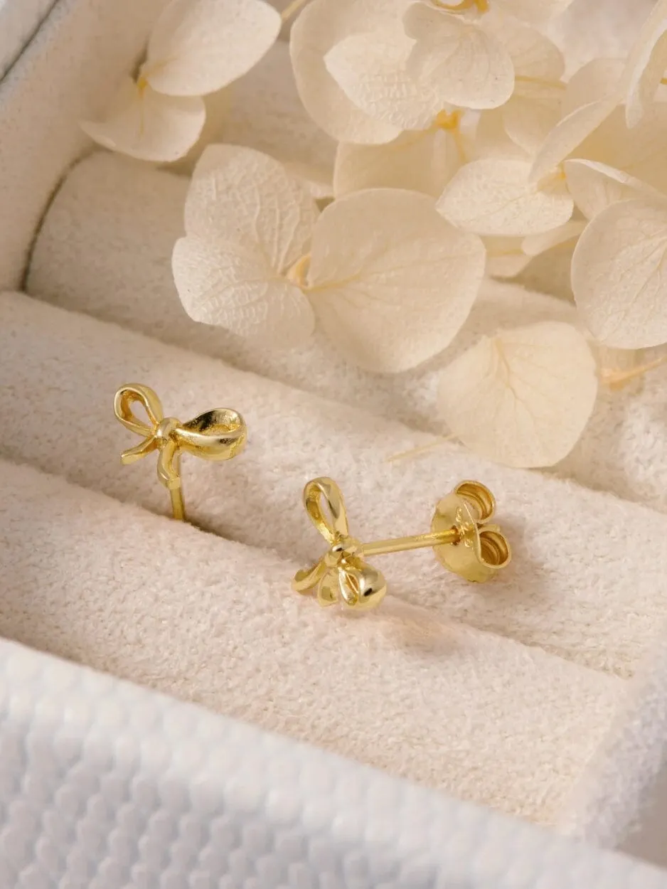 Bow Studs - Gold
