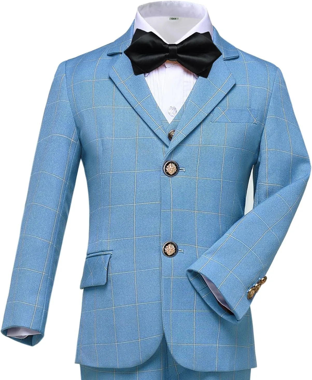 Boys Suit for Kids Tuxedo Suits for Wedding Formal Suit Set Toddler Boy Dress Outfit with Shirt and Tie