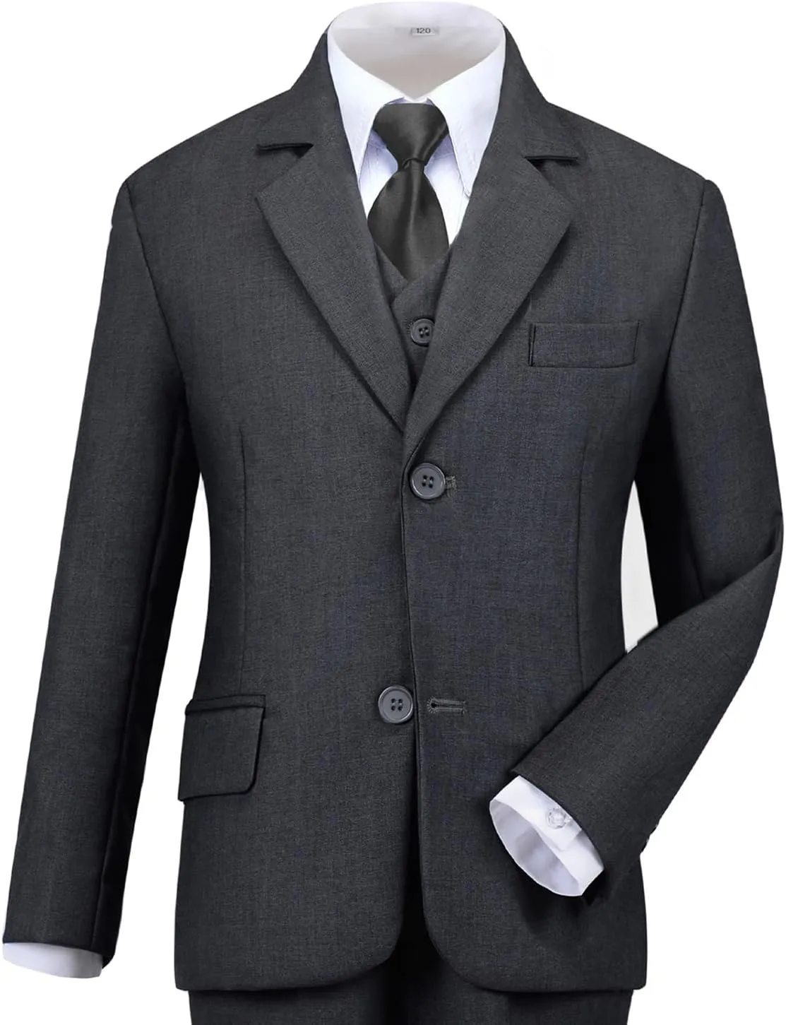 Boys Suit for Kids Tuxedo Suits for Wedding Formal Suit Set Toddler Boy Dress Outfit with Shirt and Tie
