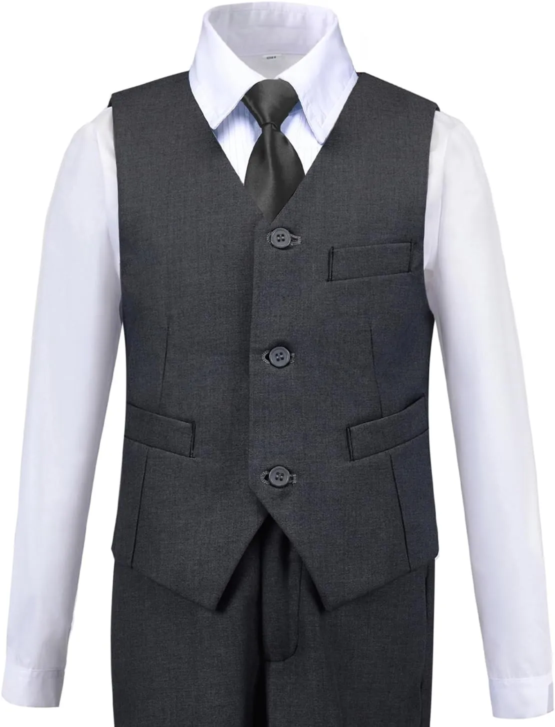 Boys Suit for Kids Tuxedo Suits for Wedding Formal Suit Set Toddler Boy Dress Outfit with Shirt and Tie