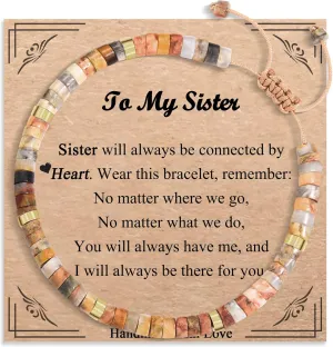 Bracelets Gifts for Women Girls, Natural Stone Christmas Birthday Valentines Day Mothers Day Stocking Stuffers Gifts for Mom Wife Grandma Best Friends Bestie Sister Aunt