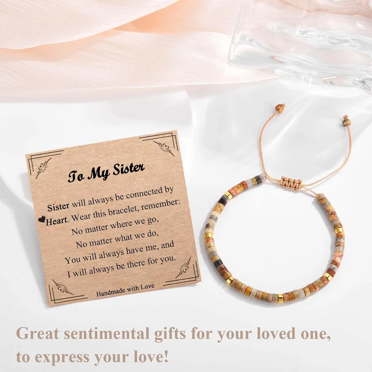 Bracelets Gifts for Women Girls, Natural Stone Christmas Birthday Valentines Day Mothers Day Stocking Stuffers Gifts for Mom Wife Grandma Best Friends Bestie Sister Aunt