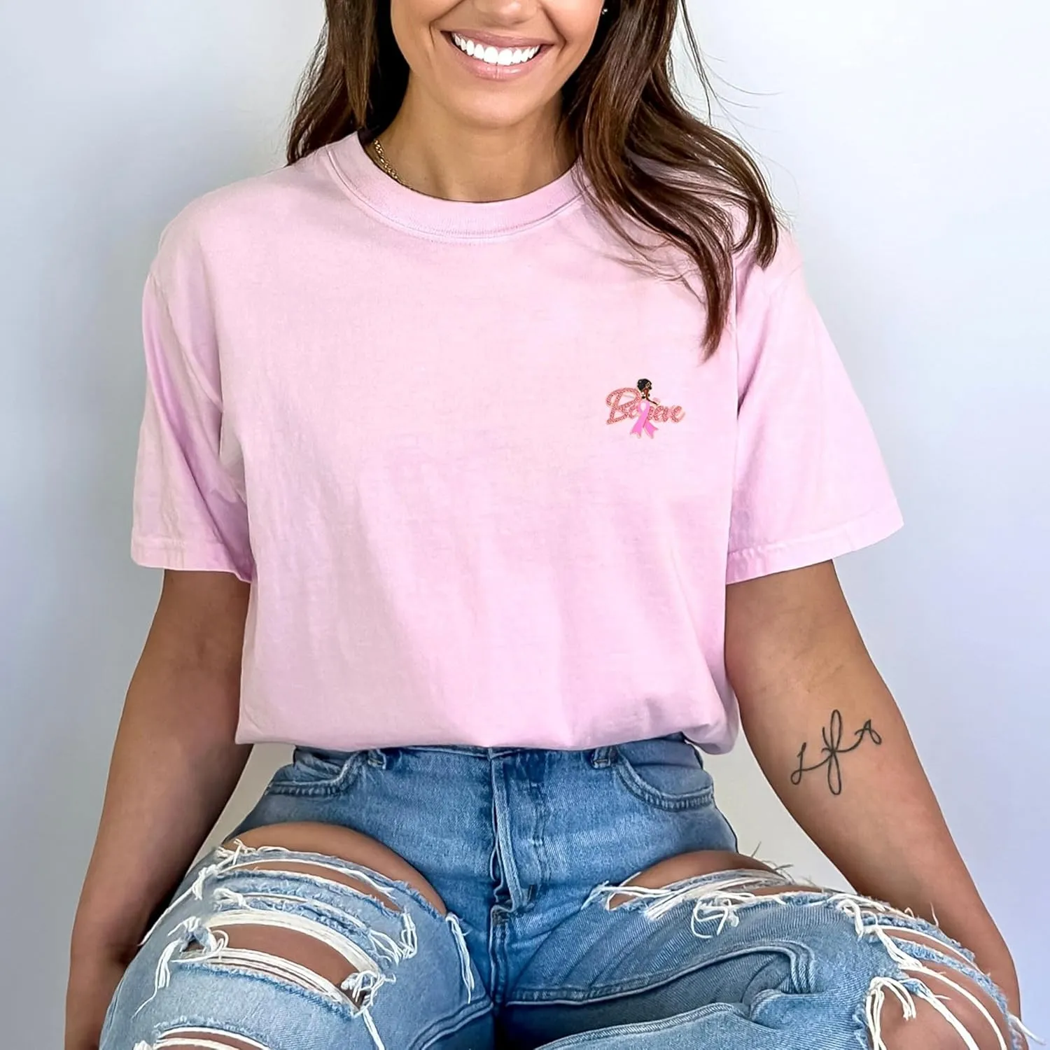 Breast Cancer Awareness Pins Bulk Pink Ribbon Brooches for Women Faith Hope Lapel Pins Breast Cancer Awareness Jewelry Accessories Decorations Charity Public Fundraiser Supplies
