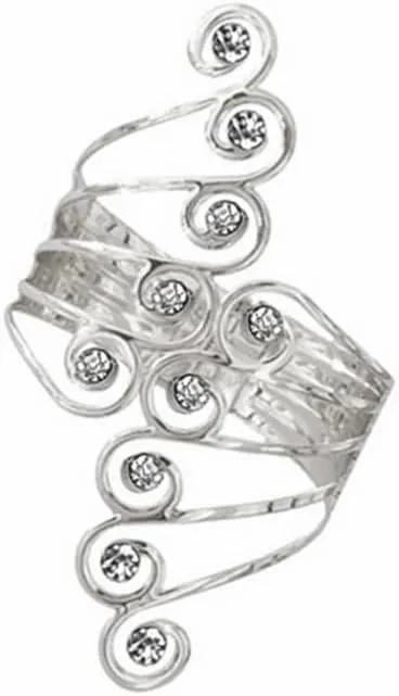 Caiyao Wings Boho Upper Arm Bracelet Cuff Bangle Gold Silver Angel Wings Open Upper Arm Bangle Bracelet Adjustable Armband Jewelry for Women