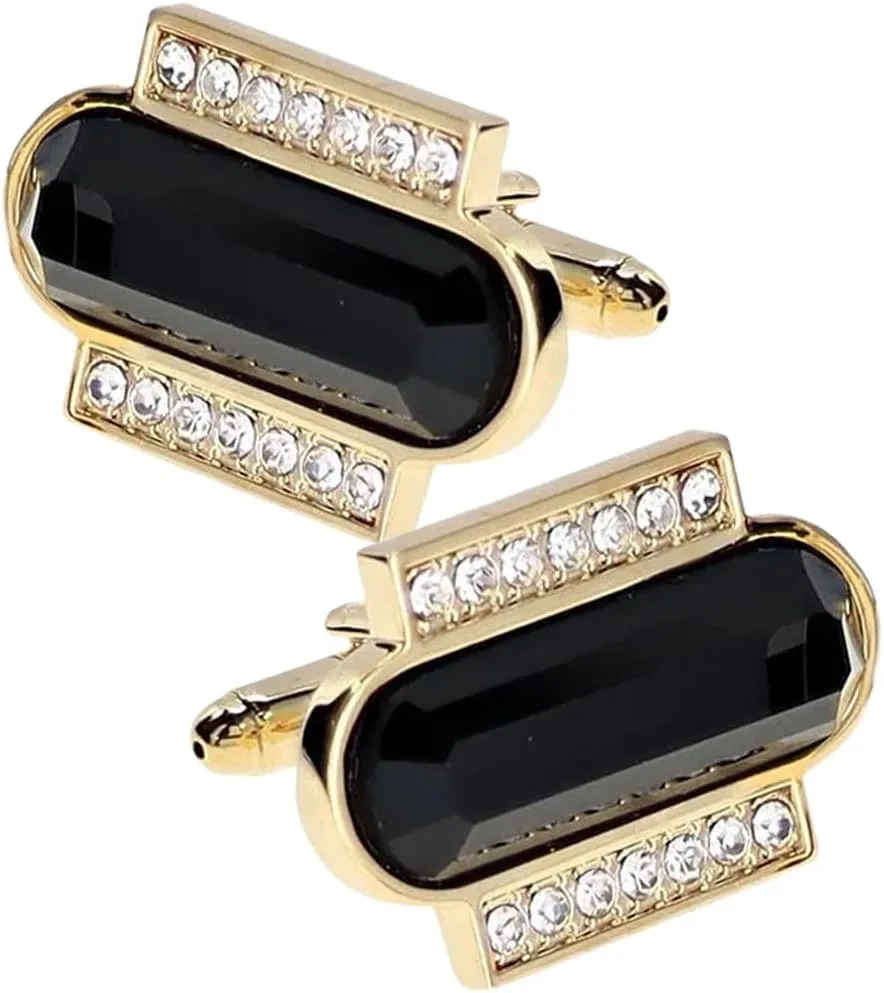 Capsule Color Stone Cuff Links