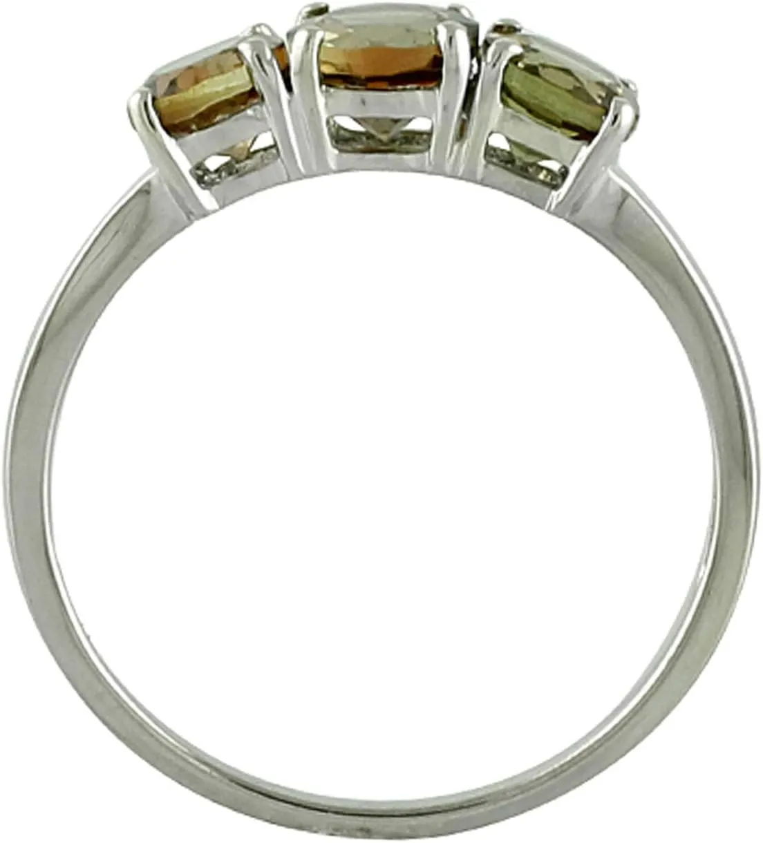 Carillon Andalusite Round Shape Natural Non-Treated Gemstone 925 Sterling Silver Ring Birthday Jewelry (Yellow Gold Plated) for Women & Men