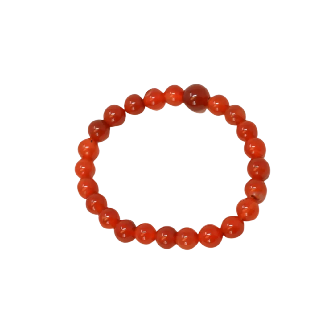 Carnelian Beaded Bracelet