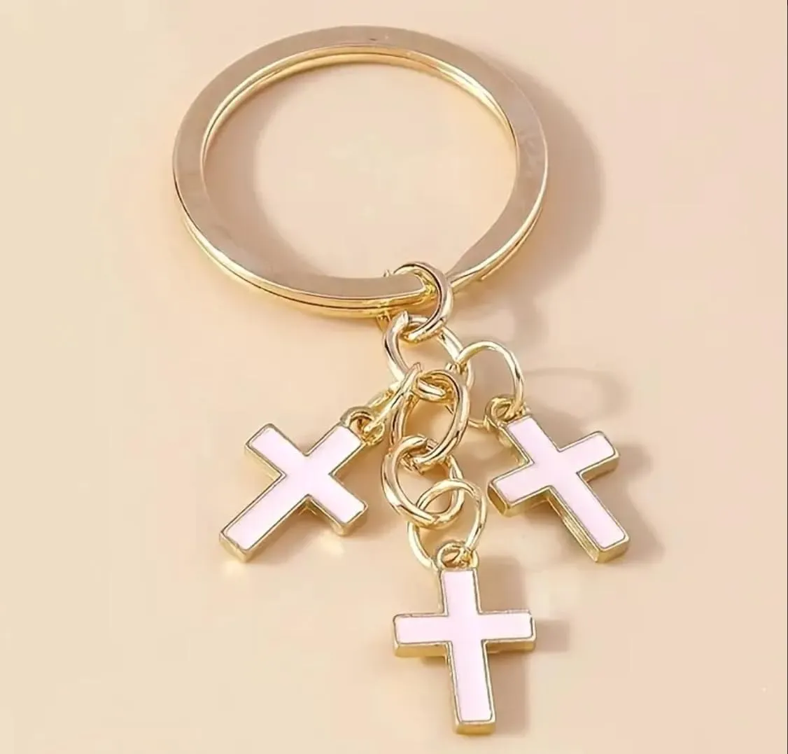 Christian Cross Keychain Inspirational Keychains Motivational Key Chains Bible Verse Keychain Jesus