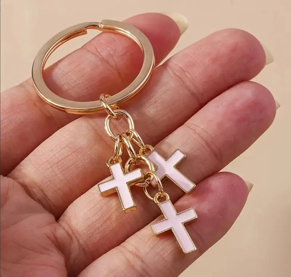Christian Cross Keychain Inspirational Keychains Motivational Key Chains Bible Verse Keychain Jesus