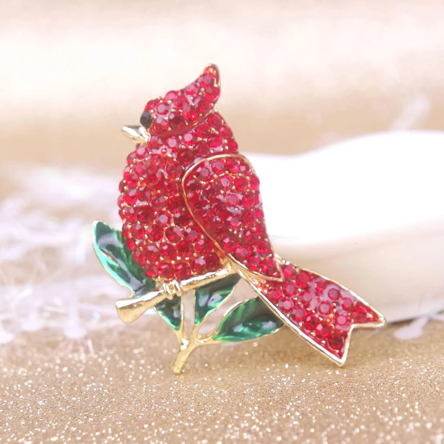 Christmas Brooches and Pins for Women Girls Rhinestone Crystal Vintage Christmas Brooch Cute Deer Snowman Bells Christmas Tree Cardinal Bird Pins Christmas Jewelry Holiday Gifts
