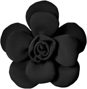 Chunky Fabric Flower Brooch Pin for Women Girls Fashion Dainty Layered Rose Camellia Flowers Corsage Boutonniere Brooches Lapel Pins Elegant Wedding Holiday Party Dress Accessories Jewelry