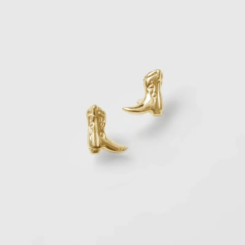 Cowboy Stud Earrings (Gold)