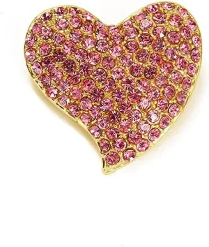 Cute CZ Heart Brooch Pin for Women Teen Girls Elegant Crystal Rhinestone Hearts Lapel Pins Dance Party Wedding Jewelry Dress Suit Clothes Accessorie for Her Wife Daughter Birthday