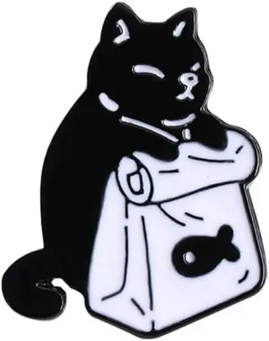 Cute Enamel Cat Brooch Pin for Women Girls Kitten Animal Pet Badges Pins Lapel Hats Jackets Jeans Shirt Backpacks Bags Brooches Pins Lovely Jewelry Gifts